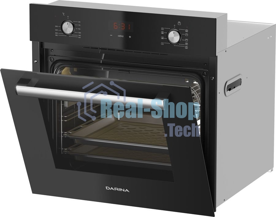 Духовой шкаф электрический Darina 2V5 BDE 112 708 B черный, встраиваемый