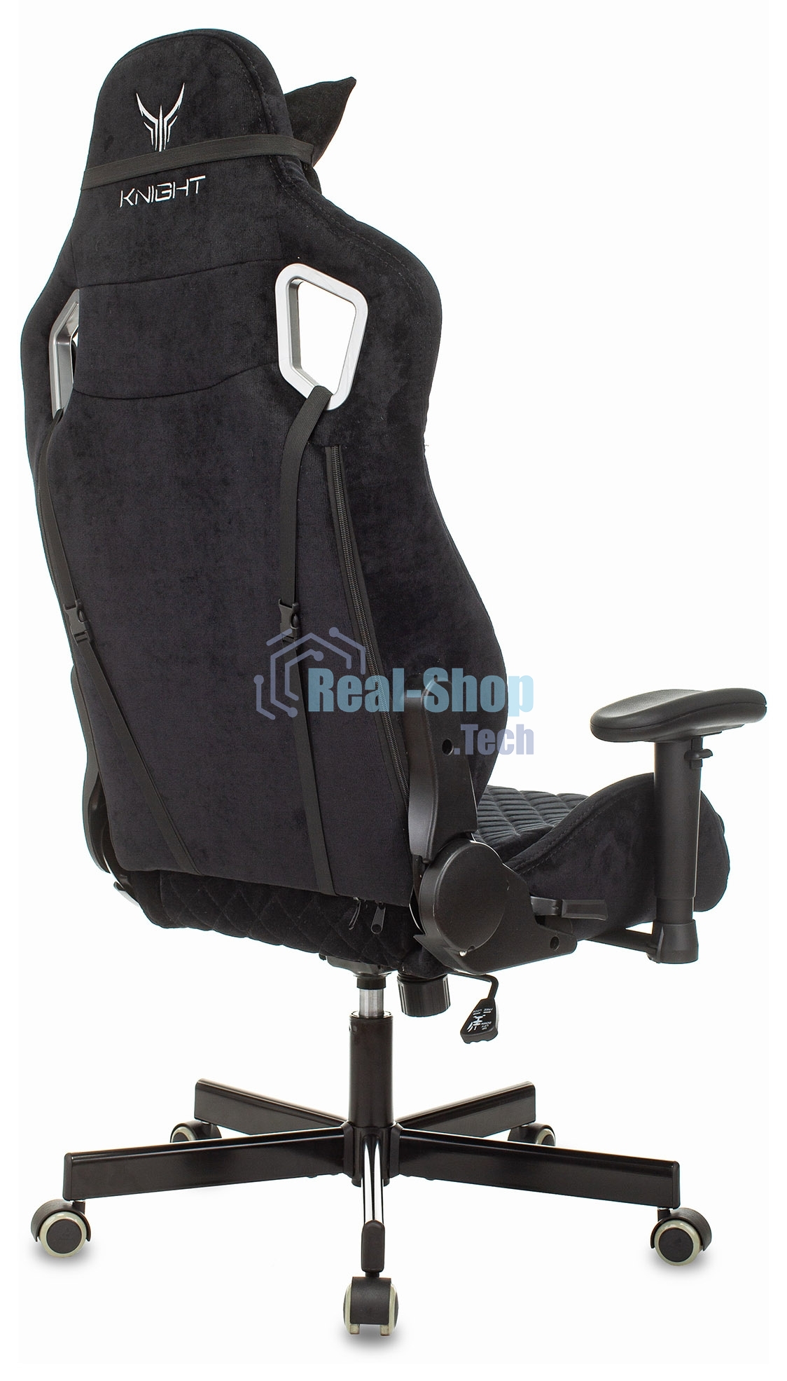 Кресло игровое Бюрократ Knight Outrider Light-20 черный с подголов. крестовина металл