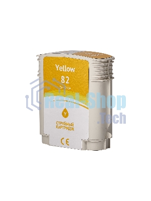 Картридж струйный Sakura C4913A (№82 Yellow) для HP, желтый, 72 мл.