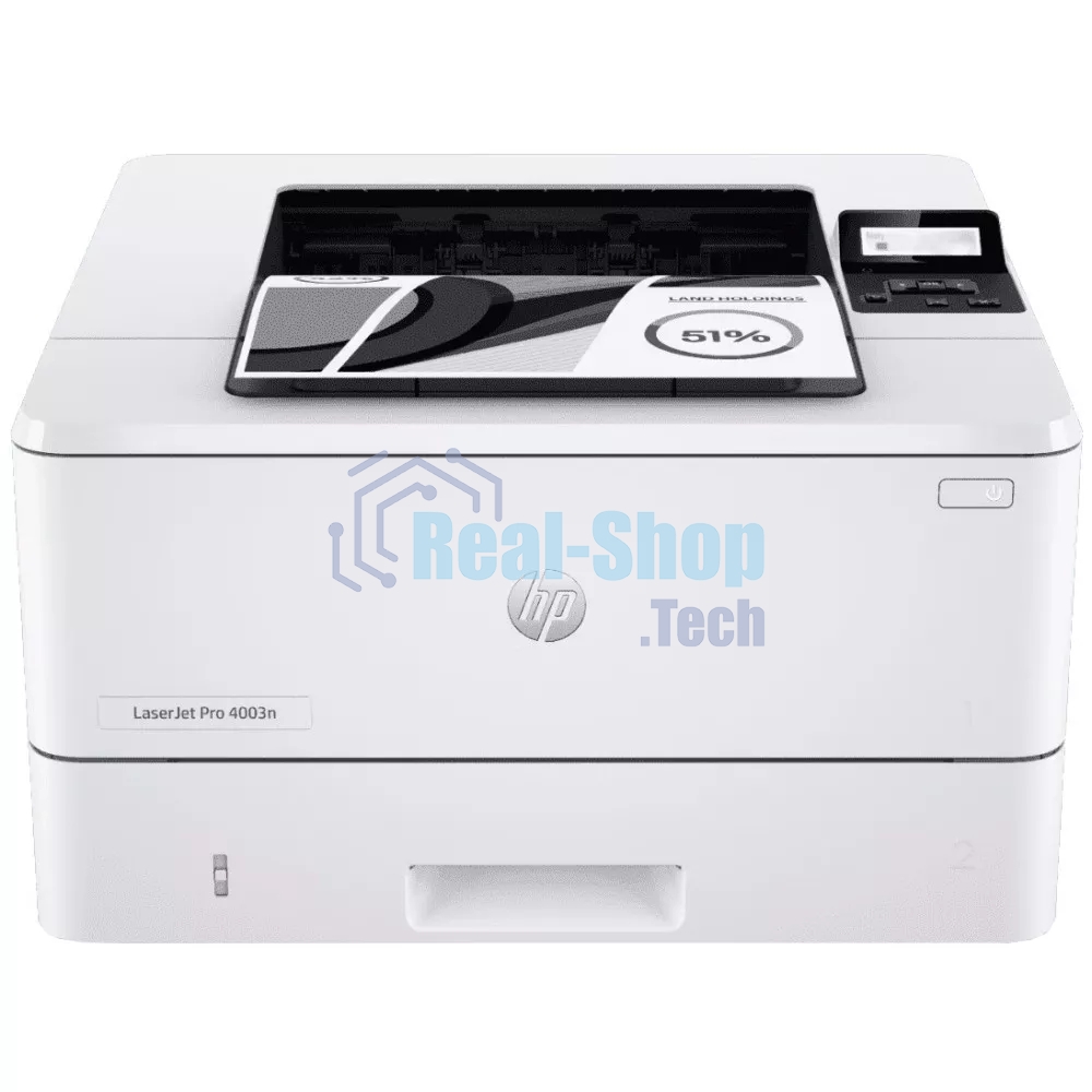 Принтер лазерный HP LaserJet Pro 4003n (2Z611A), A4, ч/б, печ. до 40 стр/мин., 1200 x 1200 dpi, USB, RJ-45, Air Print, Mopria