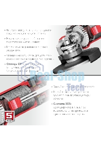 Угловая шлифовальная машина Зубр 125 мм, 1100 Вт.