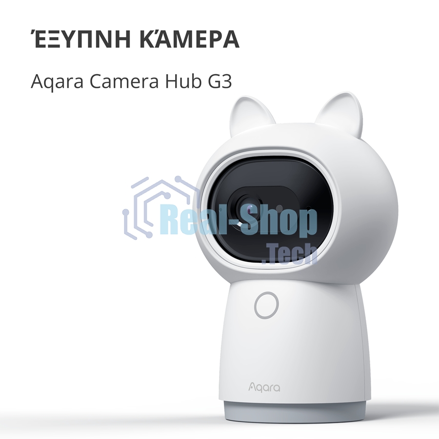 Камера AQARA Camera Hub G3/Камера+ управления/Управление жестами/Камера 360/2K 2304х1296p/Протокол связи:Zigbee/WiFi/Питание:USB-C/белый CH-H03