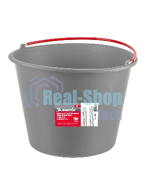 Ведро строительное Matrix пластмассовое 12 л, ударопрочное, обрезиненная ручка
