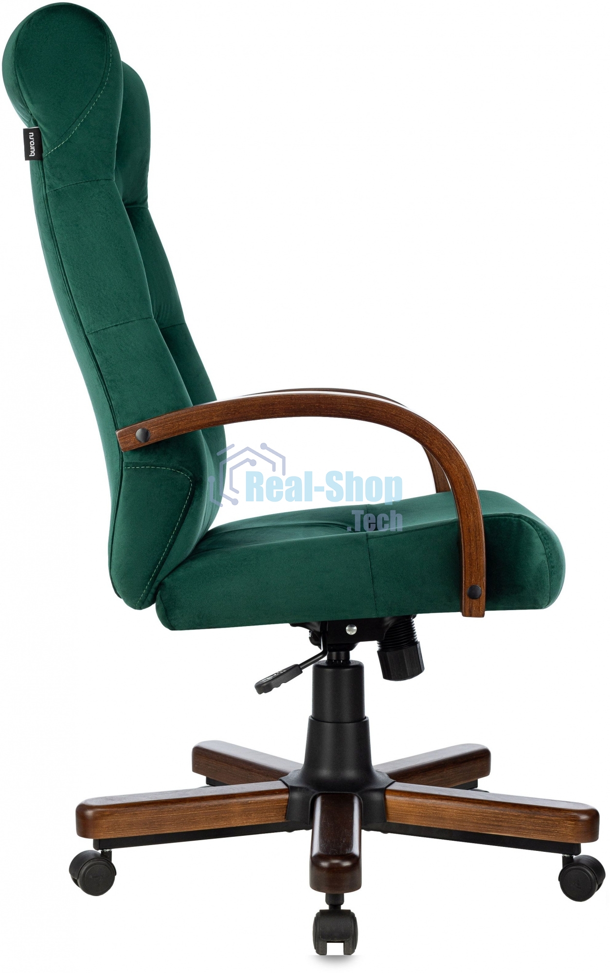 Кресло Бюрократ T-9928WALNUT Fabric Italia Green зеленый, ткань