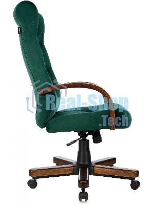 Кресло Бюрократ T-9928WALNUT Fabric Italia Green зеленый, ткань