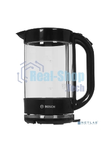 Чайник электрический Bosch TWK70B03 1.7л. 2400Вт черный (корпус: стекло)