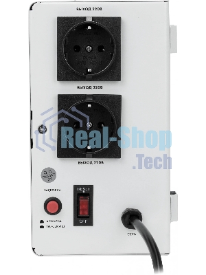 Настенный стабилизатор напряжения SMARTWATT AVR SLIM 1500RW (100W - 260W, 1500VA, 1.5 кВт, 50 Гц, розеток - 2, LED-диспл
