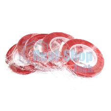 Скотч двусторонний прозрачный 3M с красной защитной лентой ширина 8 мм 25 м 5 шт. 112216