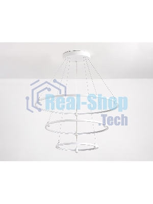 Подвесной светодиодный светильник Ambrella light FL5511/3+9 WH белый 90W 3000K/4200K/6400K D800/600/400*1300 (без ПДУ)