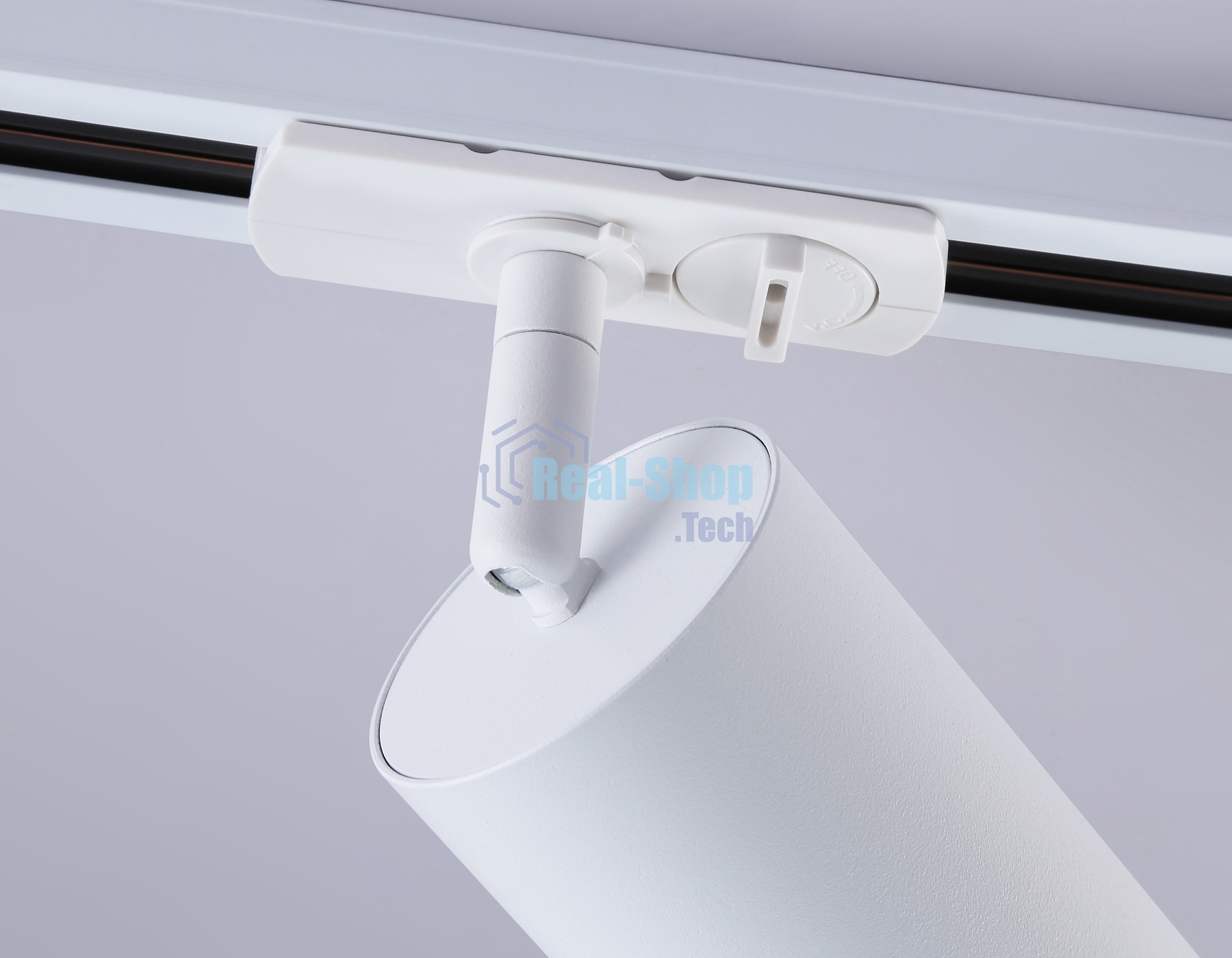 Трековый однофазный светильник Ambrella light GL5161 WH/BK белый/черный GU10 max 12W D60*190