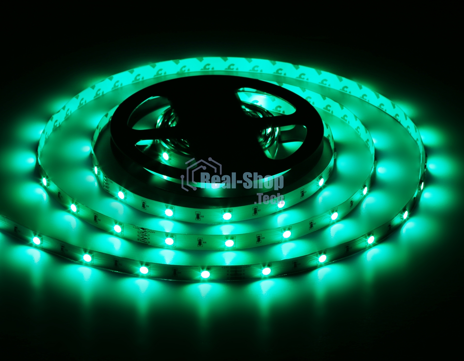 Светодиодная лента Ambrella light GS4301 5050 30Led/ 7.2W m/ 24V IP20 RGB/ 5000*10*1.87mm (4 конт.)