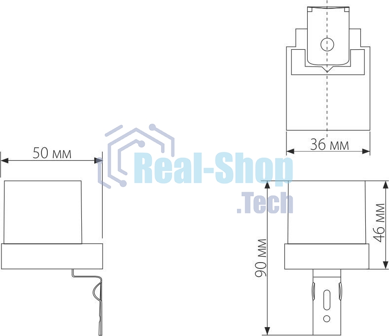 SNS-L-06 1200W IP44 / датчик освещенности / Белый