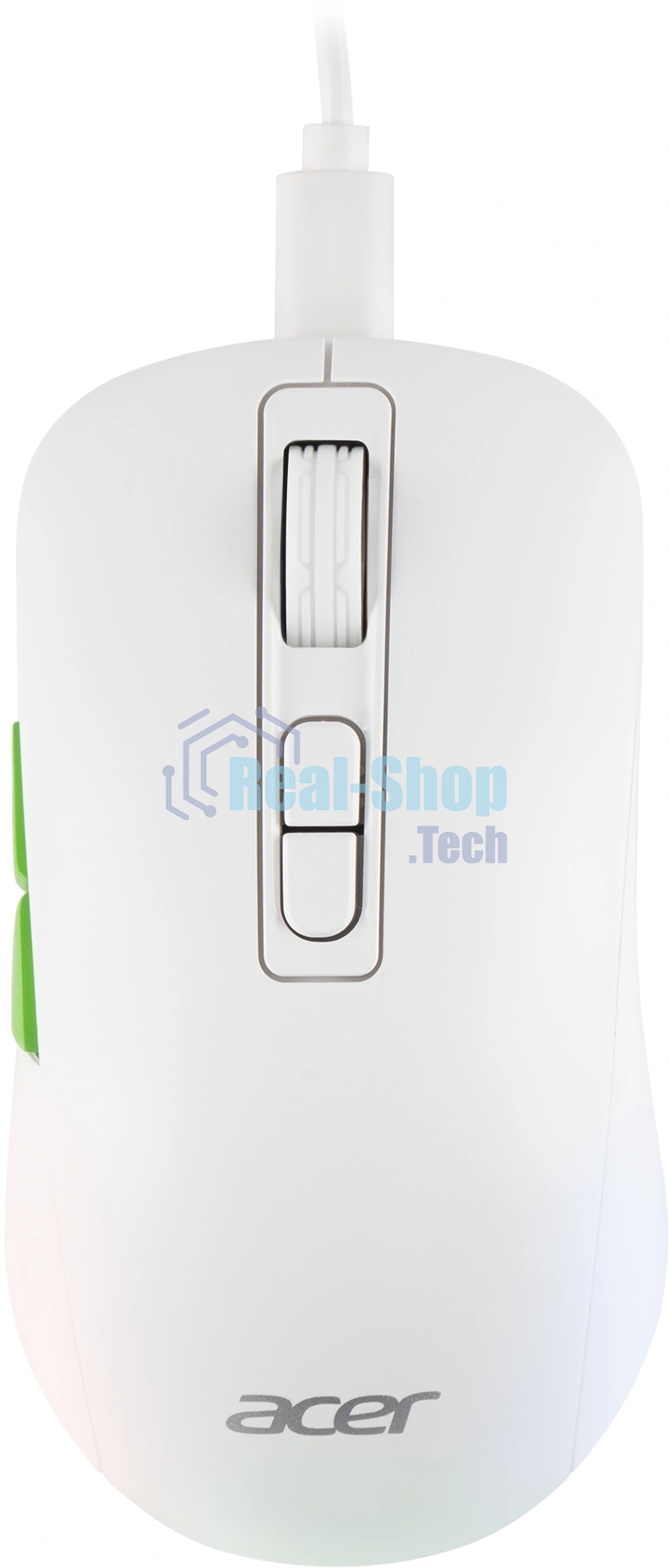 Мышь беспроводная Acer OMR311 белый, 2400 dpi, радиоканал, Bluetooth, USB, кнопки - 7