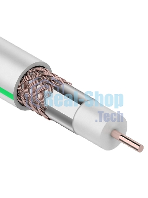 Кабель коаксиальный PROconnect SAT 703 B, Cu/Al/Cu, 64%, 75 Ом, бухта 100 м, белый