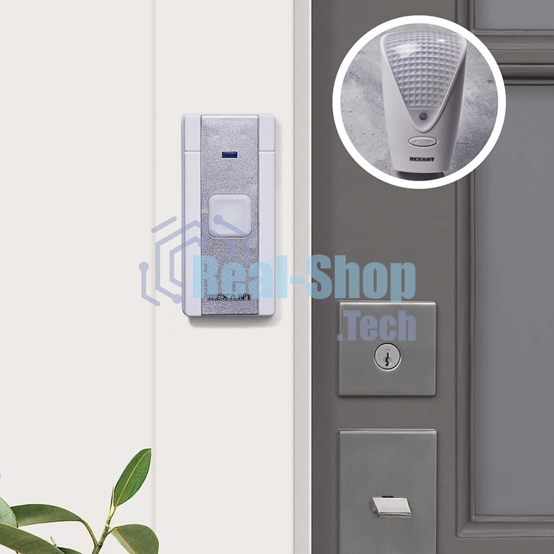 Звонок дверной 220 вольт с световой индикацией Rexant RX-7