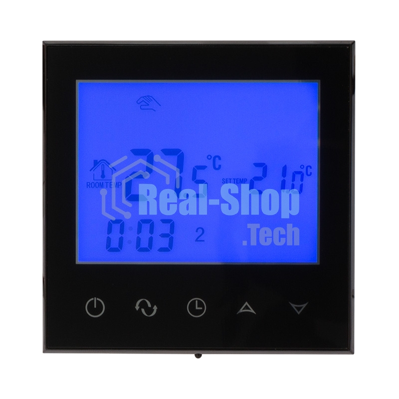Терморегулятор с сенсорными кнопками Rexant R150 Wi-Fi черный