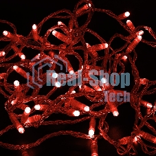 Гирлянда Neon-night Нить 10м, постоянное свечение, прозрачный ПВХ, 230В, красный