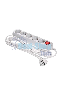 Сетевой фильтр Buro 500SL-5-G 5 м (5 розеток) серый (пакет ПЭ)