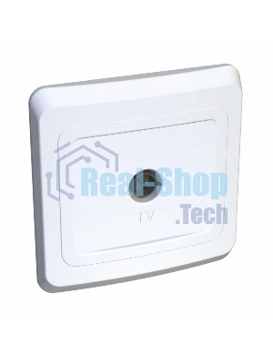 Розетка телевизионная TV 1-м СП Этюд оконечная бел. SchE TVC-002B