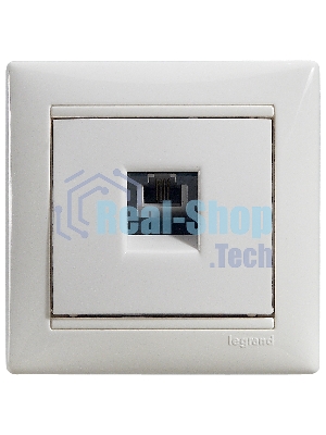 Legrand Legrand 774438 Розетка телефонная Valena RJ11 4 контакта 1 коннектор (белая)