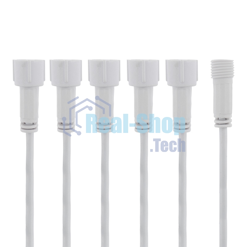 Разветвитель -Y для уличных гирлянд Neon-night Professional (1 вход, 5 выходов) белый ПВХ