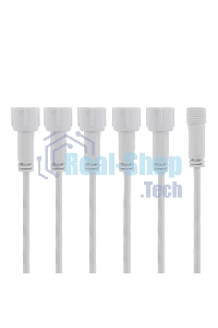 Разветвитель -Y для уличных гирлянд Neon-night Professional (1 вход, 5 выходов) белый ПВХ