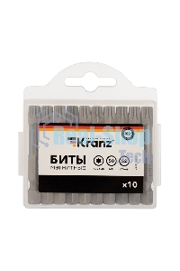 Бита Kranz Torx T-40х50 мм для шуруповерта (упак. 10 шт.)