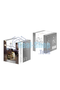 Декоративный фонарь Neon-night со свечкой, плетеный корпус, белый, размер 14х14х16,5 см, цвет теплый белый