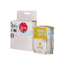 Картридж струйный Sakura C4913A (№82 Yellow) для HP, желтый, 72 мл.
