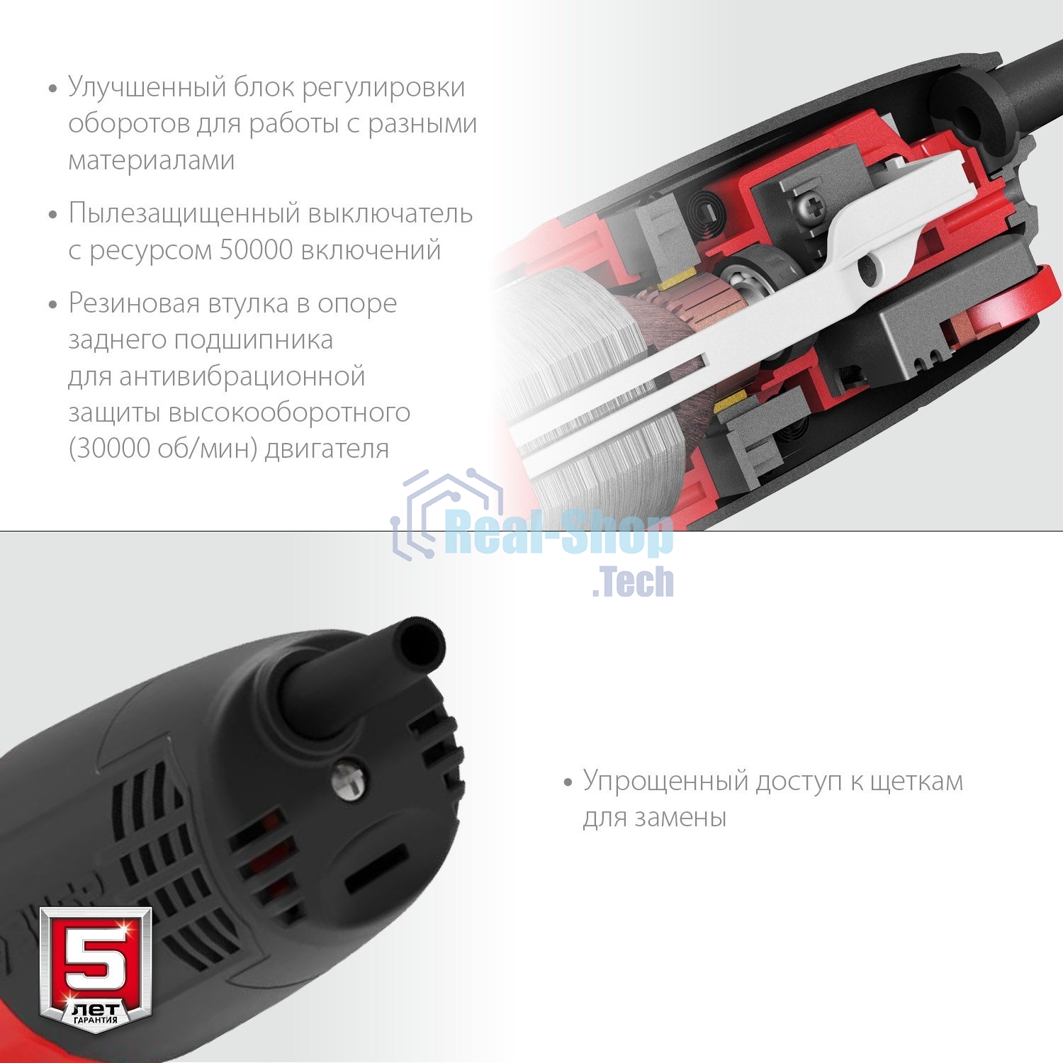 Угловая шлифовальная машина Зубр 125 мм, 1100 Вт.