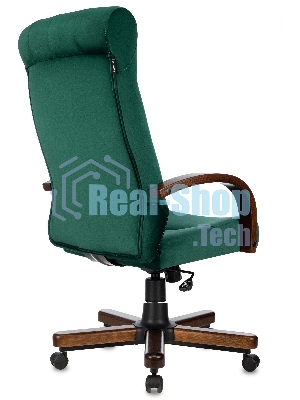 Кресло Бюрократ T-9928WALNUT Fabric Italia Green зеленый, ткань