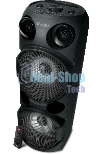Колонка АС Sven PS-750, черный (80 Вт, TWS, Bluetooth, FM, USB, microSD, LED-дисплей, 2х4400мА*ч)
