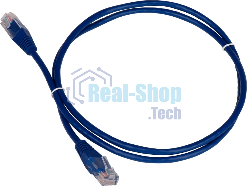 Патч-корд LANMASTER TWT-45-45-10-BL вилка RJ-45-вилка RJ-45 cat.5е 10м синий ПВХ (уп.:1шт)