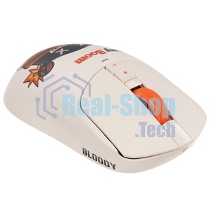 Мышь беспроводная/проводная A4Tech Bloody R72 Ultra Proxy Boom бежевый, 20000 dpi, радиоканал, USB, кнопки - 7