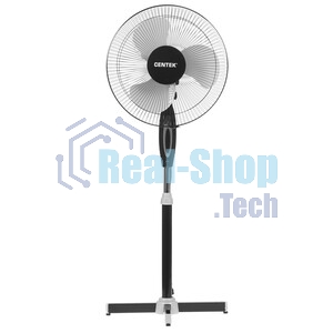 Вентилятор Centek CT-5015 чёрный, напольный, 40 Вт, 3 скорости, 43 см