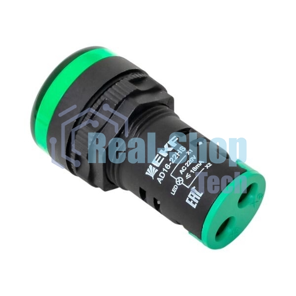 Матрица светодиодная AD16-22HS зел. EKF ledm-ad16-g
