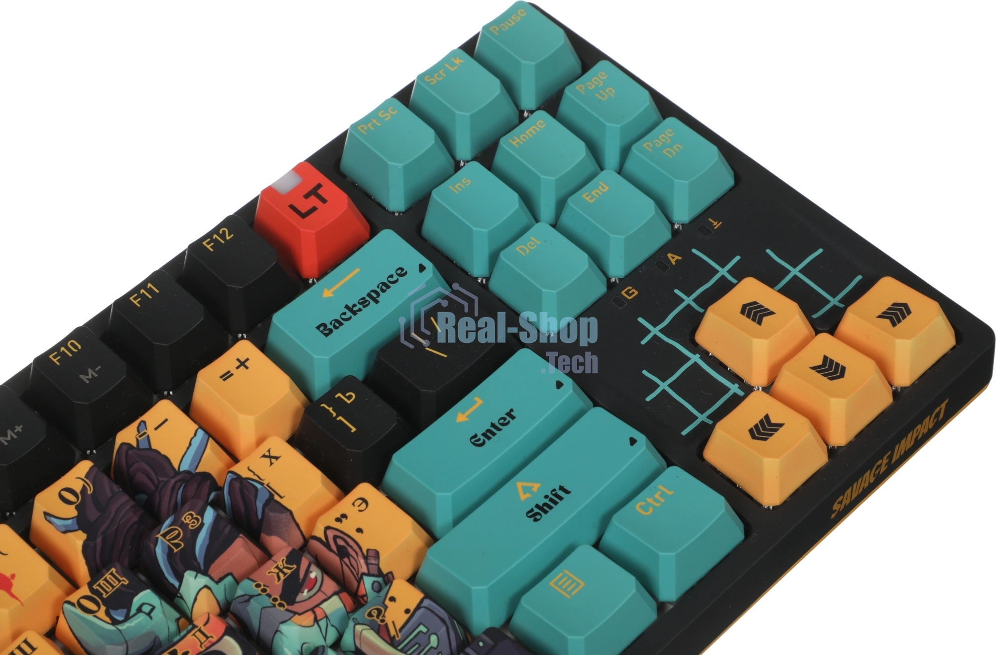 Клавиатура A4Tech Bloody AT87 Renegade проводная USB черный/зеленый