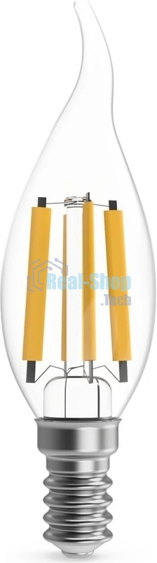 Лампа филам. Gauss Filament 13Вт цок.:E14 свеча св.свеч.бел.теп. (упак.:10шт) (104801113)