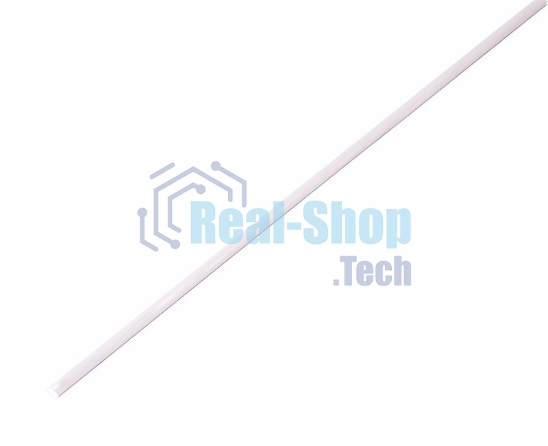 Термоусаживаемая трубка Rexant 1,0/0,5 мм, белая, упаковка 50 шт. по 1 м