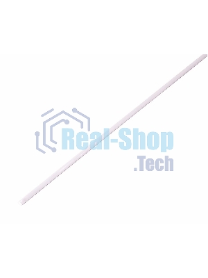 Термоусаживаемая трубка Rexant 1,0/0,5 мм, белая, упаковка 50 шт. по 1 м
