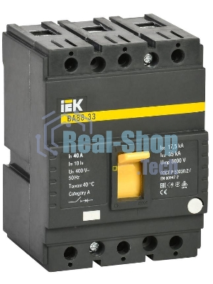 Выключатель автоматический 3п 40А 35кА ВА 88-33 IEK SVA20-3-0040