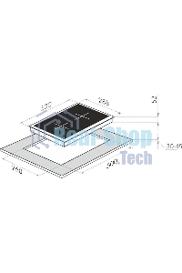 Панель варочная Maunfeld EVCE.292-BK ДОМИНО, ЧЕРНОЕ стекло
