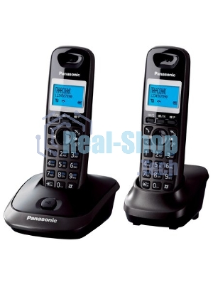 Телефон беспроводной (DECT) Panasonic KX-TG2512RU2 Доп трубка в комплекте, АОН, Caller ID, спикерфон, полифония