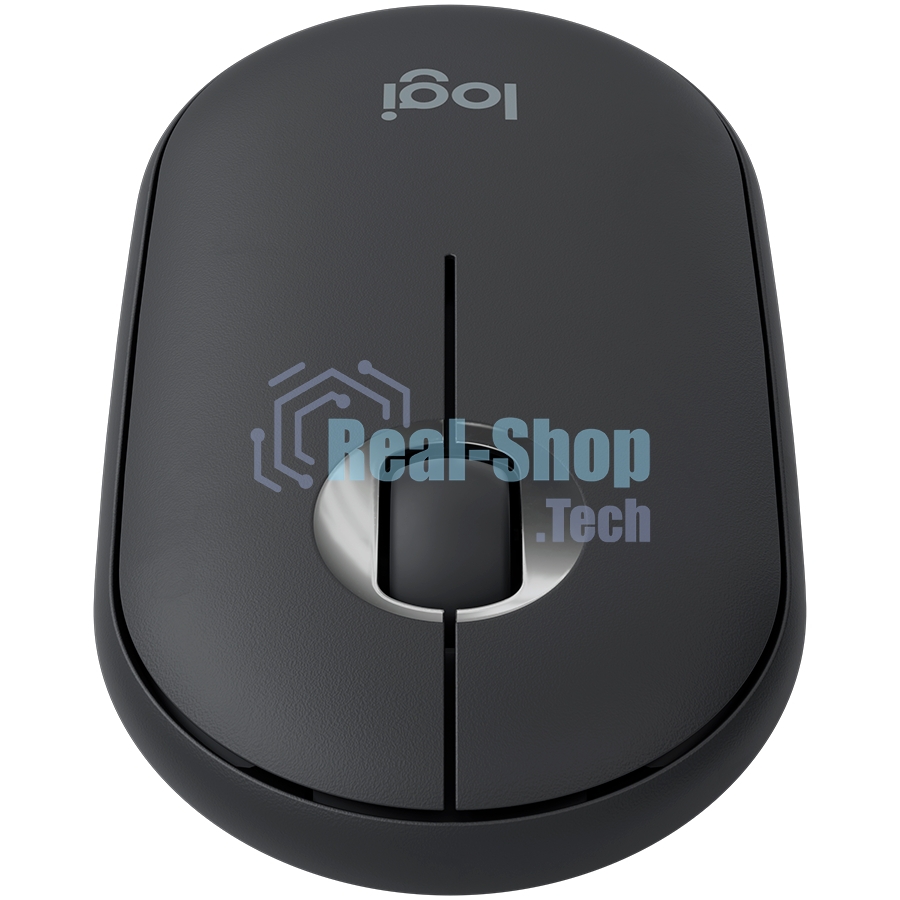 Мышь беспроводная Logitech Pebble M350 графитовый, 1000 dpi, радиоканал, Bluetooth, USB, кнопки - 3