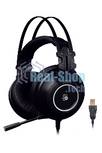 Гарнитура проводная с микрофоном A4 Bloody G528C черный 1.8м мониторы USB оголовье (G528C)