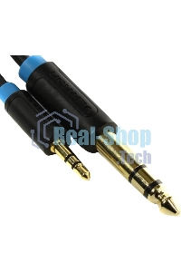 Кабель Vention аудио Jack 6,5 мм M/3,5 M - 3 м