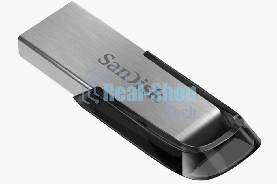 Флешка USB Sandisk CZ73 Cruzer Ultra Flair (SDCZ73-128G-G46), 128Gb, USB 3.0, R/W 150/45, серебристый/черный