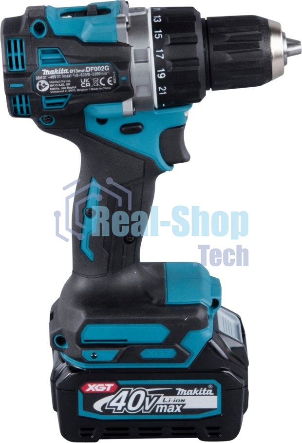 Дрель-шуруповерт Makita DF002GD201, 40 В, 2,5 Ач, 64 Нм, бесщеточный