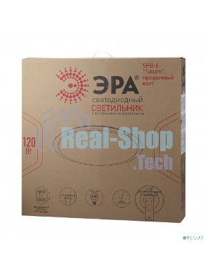 Светильник потолочный светодиодный ЭРА Классик с ДУ SPB-6-120-RC Saturn 120Вт 3000-6500К 10200Лм прозрачный кант