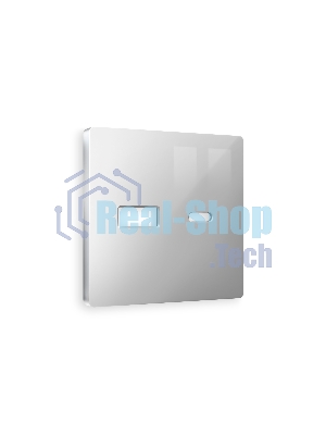 Лицевая панель ALFA (Серебро глянец) для розетки 2USB тип A+C QUANT AP4110